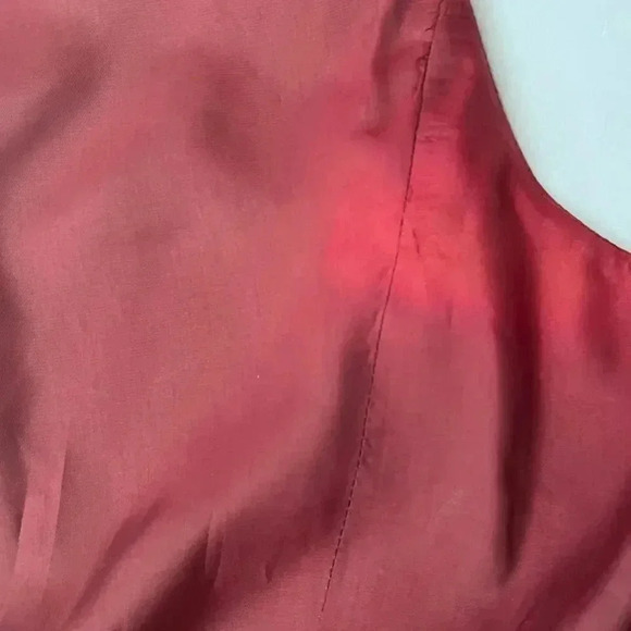 Vintage 90s Cynthia Rowley Brown Houndstooth Two Piece Dress Coat Suit Size 12 L - Picture 14 of 16